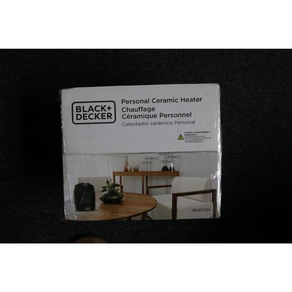 New Black and Decker Ceramic Heater Black BHDC201 Space Heater - Picture 4 of 4